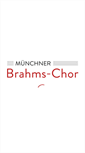 Mobile Screenshot of brahms-chor.de